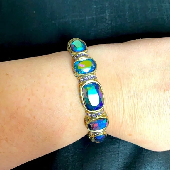 Heidi Daus Black Diamond Crystal Stone Bracelet - Picture 2 of 7